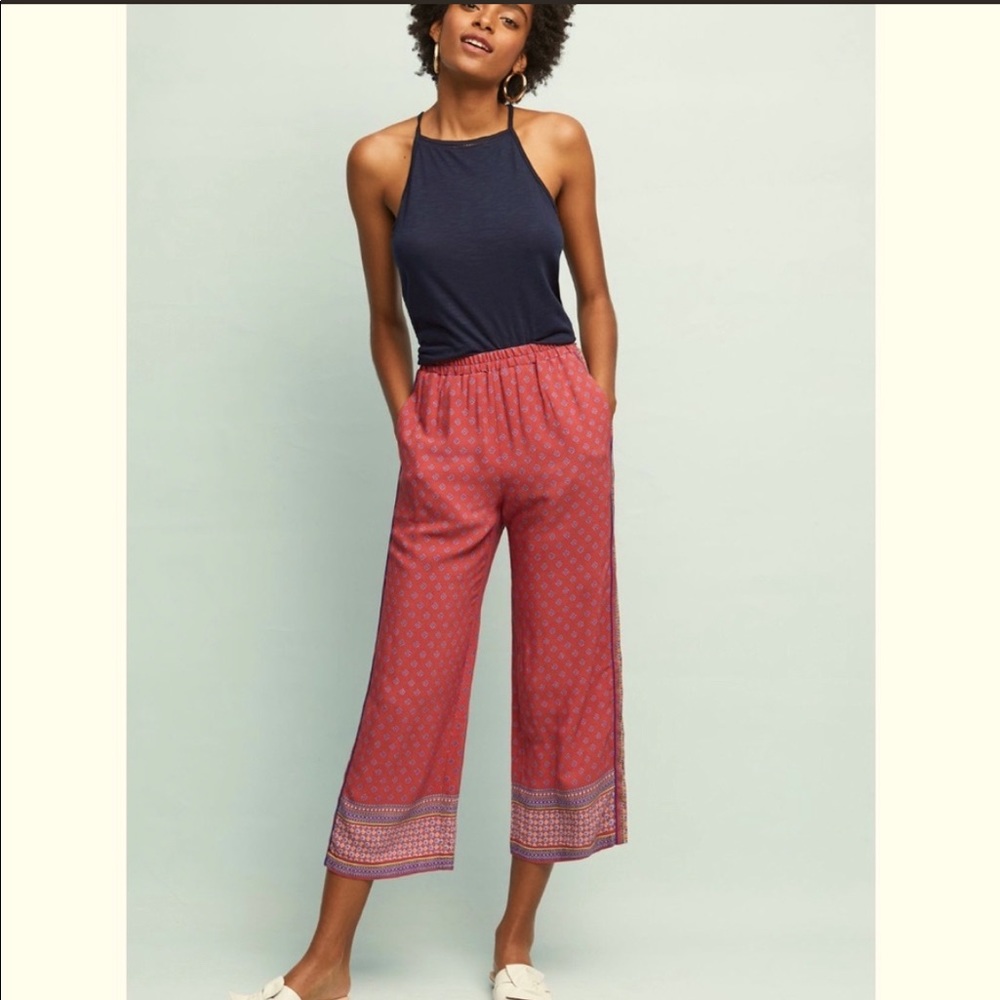 Anthropologie ett:twa Marconi Printed Pant L NWOT